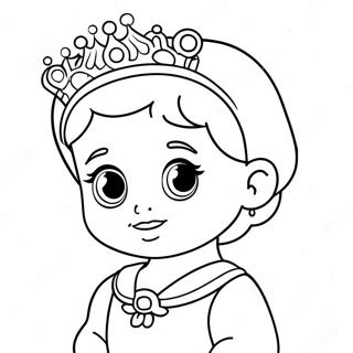 Cute Baby Princess Coloring Page 15299-12959