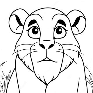 Simba Roaring Coloring Page 152-126