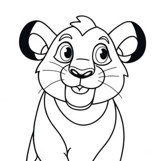 Simba Roaring Coloring Page 152-127