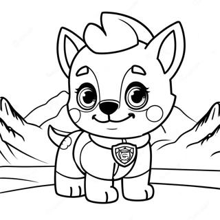 Everest Paw Patrol Coloring Page 15309-12822