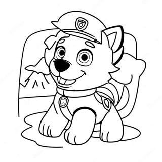 Everest Paw Patrol Adventure Coloring Page 15310-12827