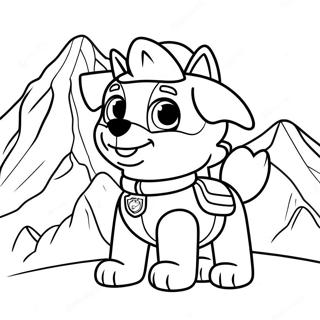 Everest Paw Patrol Adventure Coloring Page 15310-12828