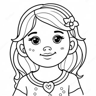 Pretty Girl Cute Girl Coloring Pages