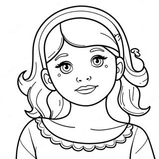 Pretty Girl Cute Girl Coloring Page 1531-1222