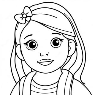 Pretty Girl Cute Girl Coloring Page 1531-1224