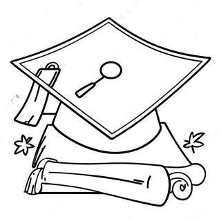 Class Of 2024 Graduation Cap Coloring Page 15329-12839