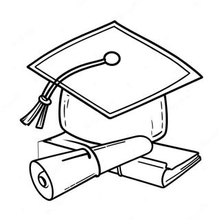 Class Of 2024 Graduation Cap Coloring Page 15329-12982