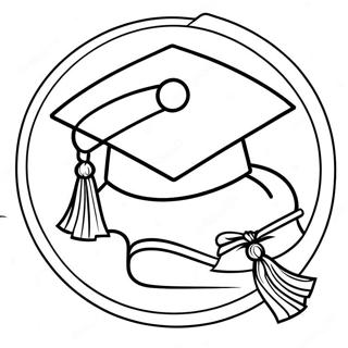 Class Of 2024 Graduation Cap Coloring Page 15329-12983