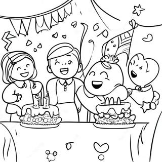 Class Of 2024 Celebration Party Coloring Page 15330-12841