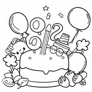 Class Of 2024 Celebration Party Coloring Page 15330-12842