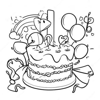 Class Of 2024 Celebration Party Coloring Page 15330-12843