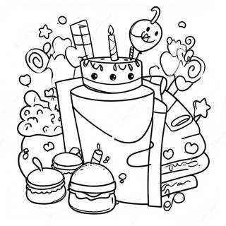 Class Of 2024 Celebration Party Coloring Page 15330-12844