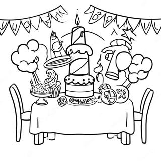 Class Of 2024 Celebration Party Coloring Page 15330-12988