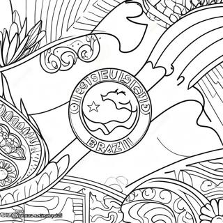 Brazil Flag Coloring Page 15349-12997