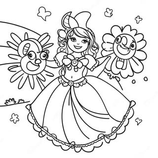 Brazilian Carnival Scene Coloring Page 15350-12858