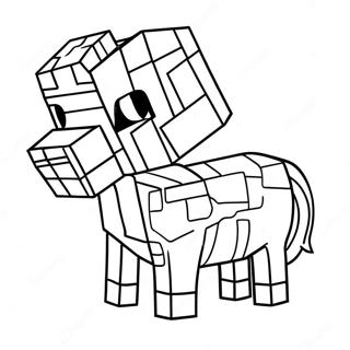 Minecraft Animal Coloring Page 15359-12862