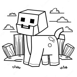 Minecraft Animal Coloring Page 15359-13006