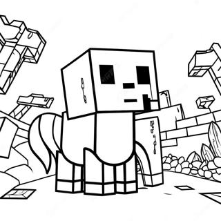 Minecraft Animal Coloring Page 15359-13008