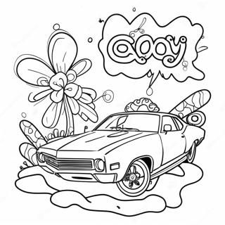 70 S Groovy Coloring Page 15379-13023