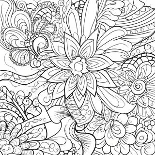 Retro Funky Patterns Coloring Page 15380-12882