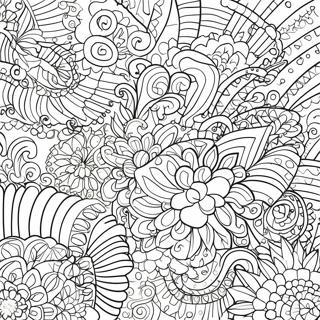 Retro Funky Patterns Coloring Page 15380-12884