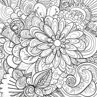 Retro Funky Patterns Coloring Page 15380-13026