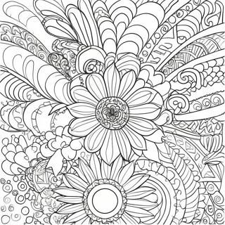 Retro Funky Patterns Coloring Page 15380-13027