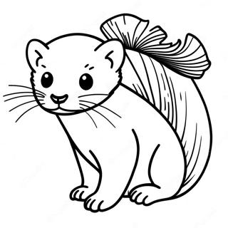 Ferret Coloring Page 15389-13029