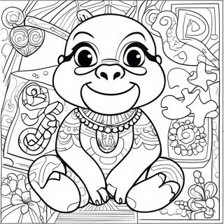 Zuma With Colorful Puzzles Coloring Page 15400-12898