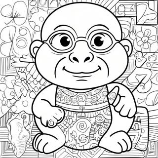 Zuma With Colorful Puzzles Coloring Page 15400-13043