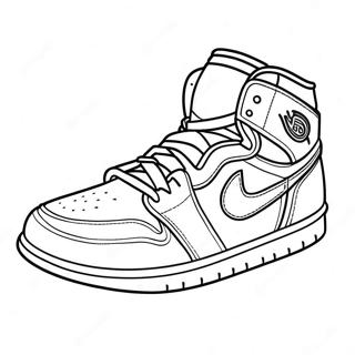 Jordan 1 Coloring Page 15429-13071