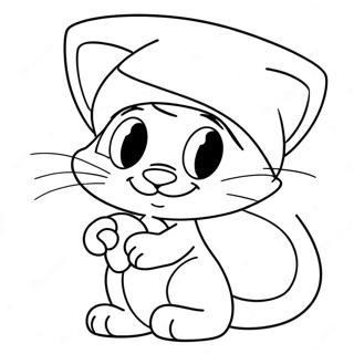 Smurf Cat Coloring Page 15459-13094