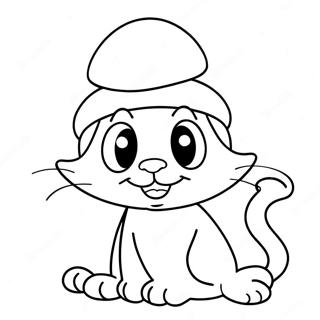 Smurf Cat Coloring Page 15459-13095