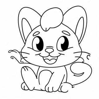 Playful Smurf Cat Coloring Page 15460-13097