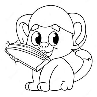 Playful Smurf Cat Coloring Page 15460-13100