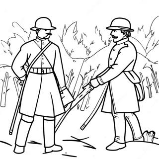 Civil War Soldiers Coloring Page 15469-13103