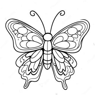 Colorful Butterfly Moth Coloring Page 15480-13116