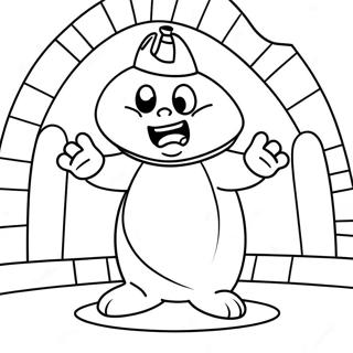 King Boo In A Spooky Castle Coloring Page 15490-13122