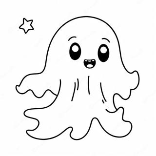 Creepy Kawaii Ghost Coloring Page 1551-1239