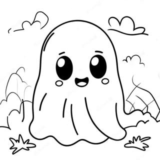 Creepy Kawaii Ghost Coloring Page 1551-1240