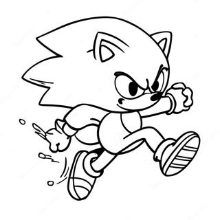 Sonic The Hedgehog Speeding Coloring Page 15520-13145