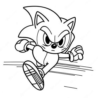 Sonic The Hedgehog Speeding Coloring Page 15520-13146