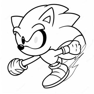 Sonic The Hedgehog Speeding Coloring Page 15520-13148