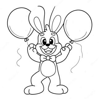 Toy Bonnie With Colorful Balloons Coloring Page 15551-13161