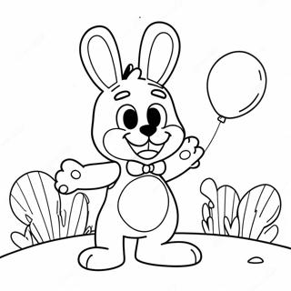 Toy Bonnie With Colorful Balloons Coloring Page 15551-13162