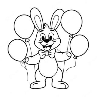 Toy Bonnie With Colorful Balloons Coloring Page 15551-13164