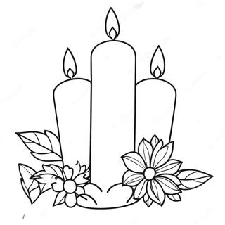 Candle Coloring Page 15560-13166