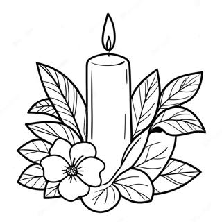 Candle Coloring Page 15560-13167