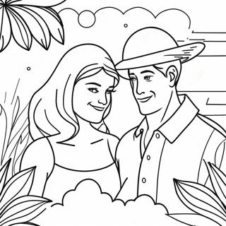 Summer Romance Coloring Page 15581-13186