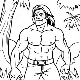 Tarzan Jungle Adventure Coloring Page 15590-13192